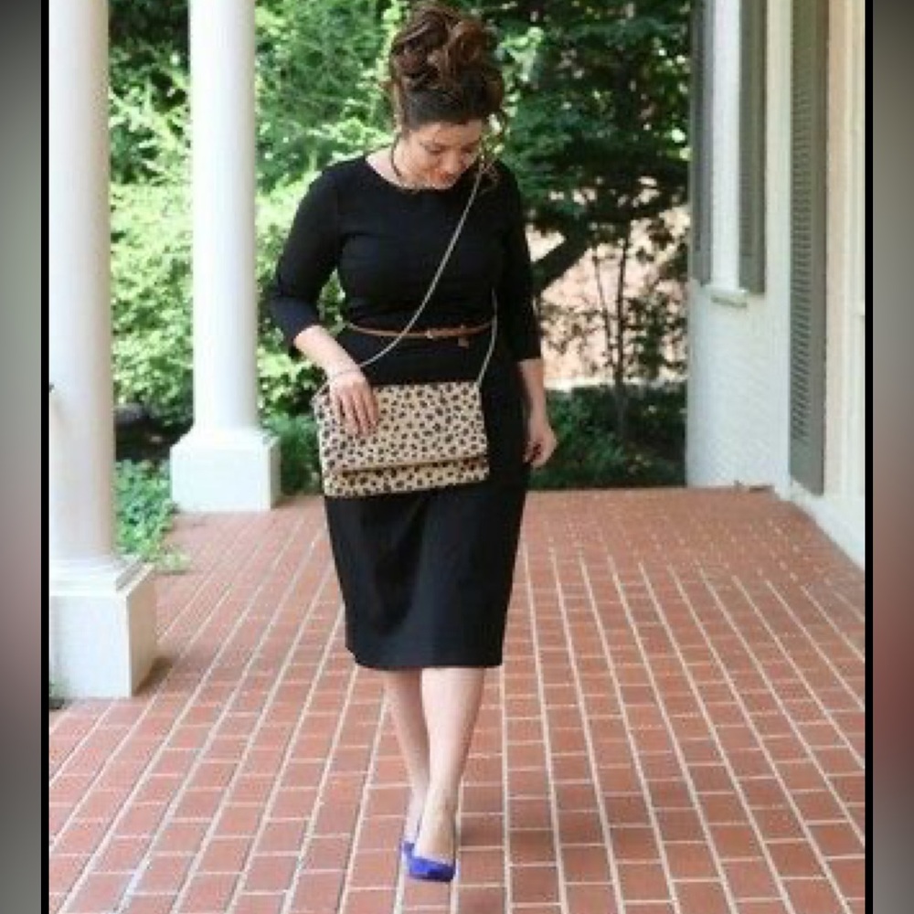 Dainty Jewell’s solid layering dress in navy blue-size XS